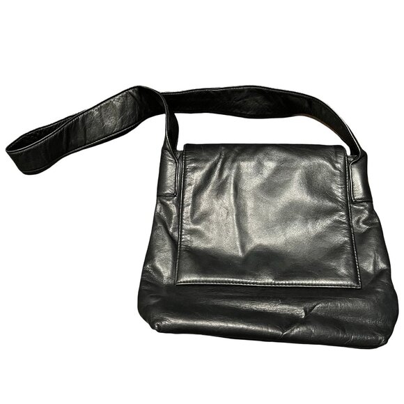 Valerie Stevens Black Leather Bag - Picture 1 of 8